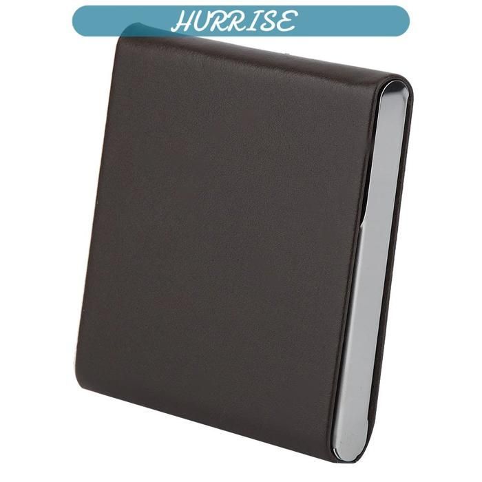 Estojo para charutos Sonew, em couro PU, com capacidade para 10 cigarros, ideal para fumantes (preto), caixa para móveis, cor café.