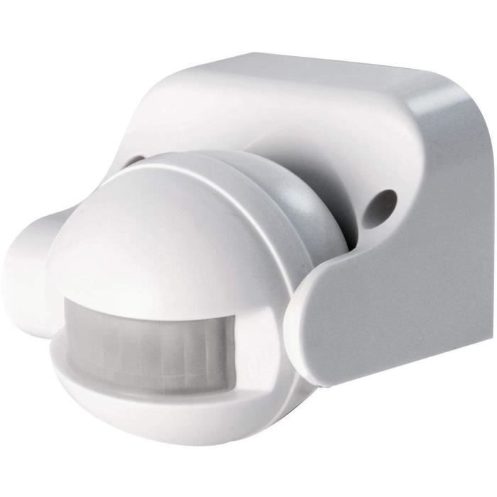 Outdoor motion detector - SCS SENTINEL - LightSensor white - 12m range - 180° angle