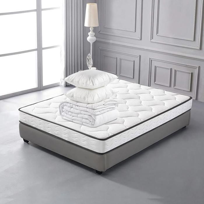 Colchón de 140x200 cm - Colchón doble - Soporte de espuma viscoelástica - 16 cm de grosor