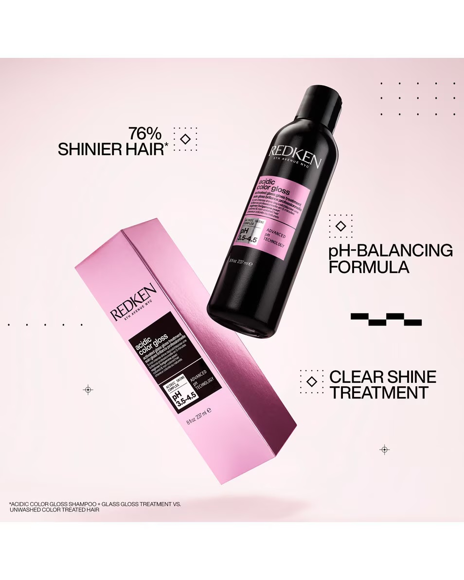 REDKEN Acidic Color Gloss Θεραπεία γυαλάδας με ενεργοποιημένο γυαλί - βαμμένα μαλλιά