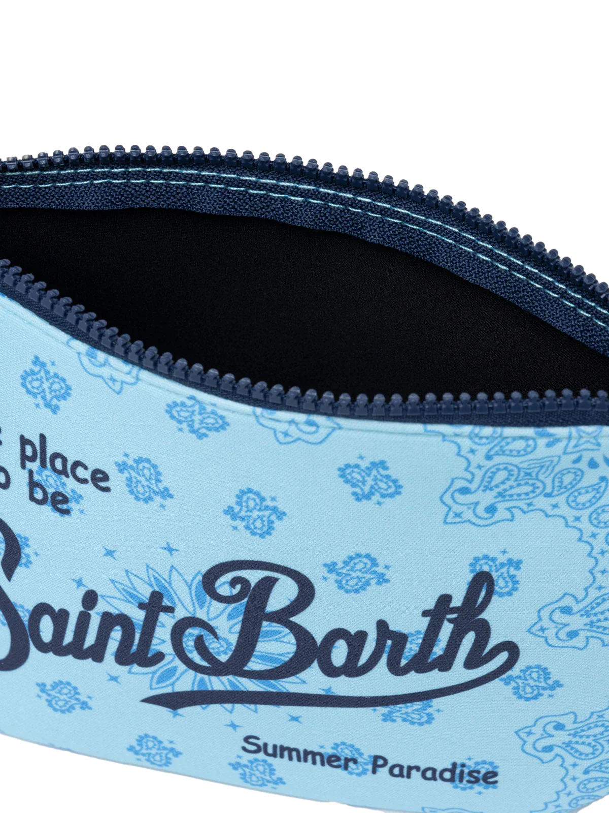 Aline scuba clutch tas met bandana-print