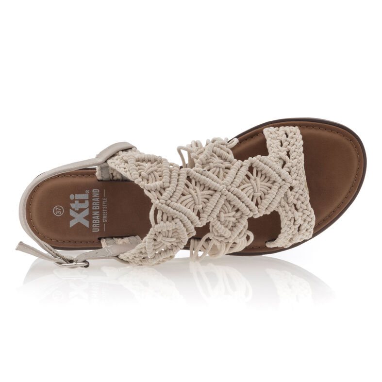 Beige sandaler / sko med åpen tå til dame