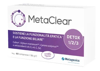 METAGENICS Metaclear 60 tabletes Uztura bagātinātājs aknu veselībai