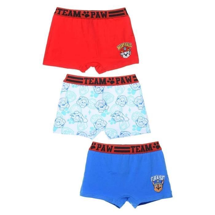 Pacote com 3 cuecas boxer de algodão para meninos 