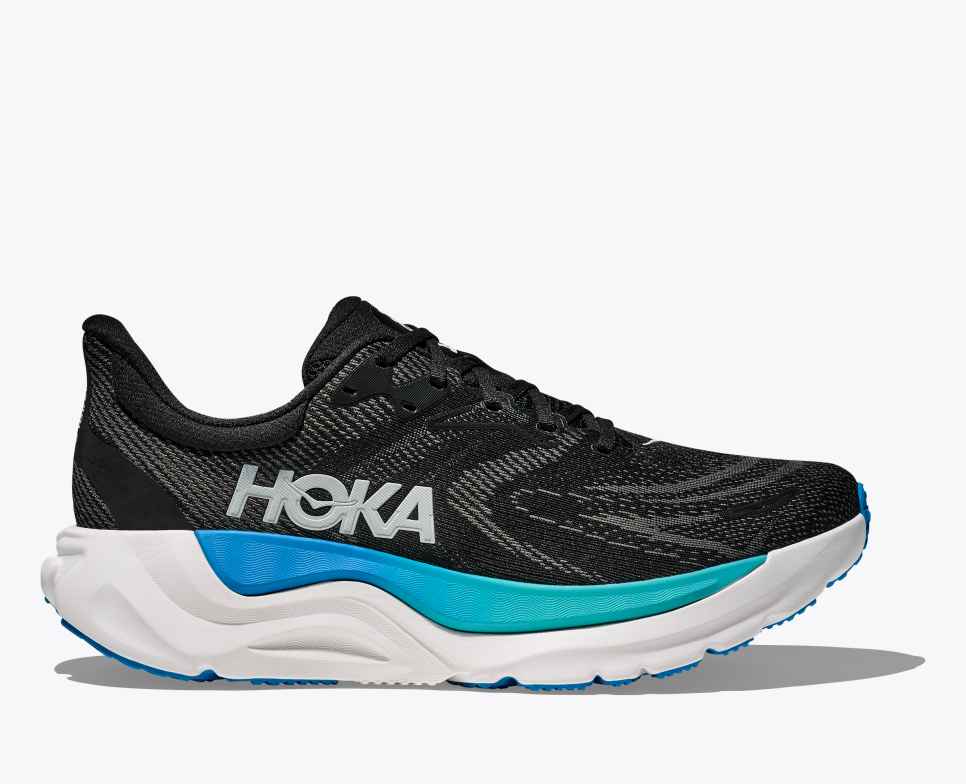 HOKA Arahi 8 Noir / Bleu Ciel