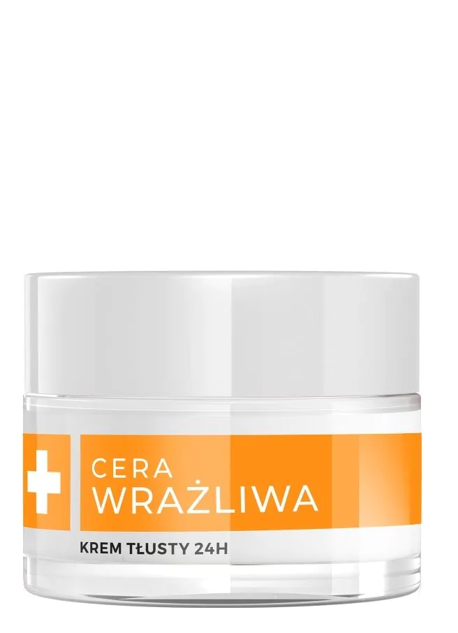 AA Cera Wrażliwa Krem tłusty do cery suchej i normalnej 24 h bezzapachowy