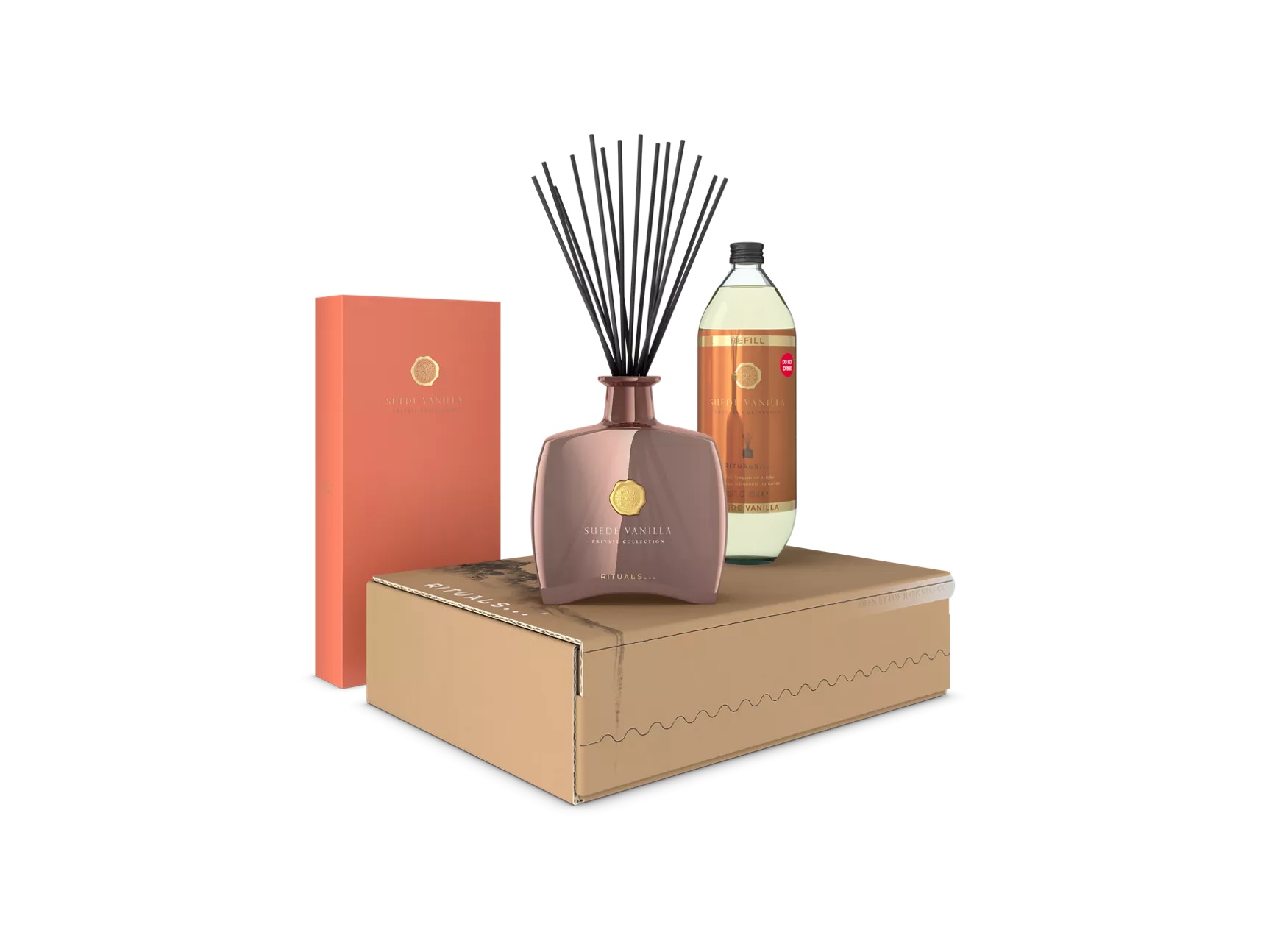 Private Collection Refill Value Box - Suede Vanilla geurstokjes en geurstokjes navulling