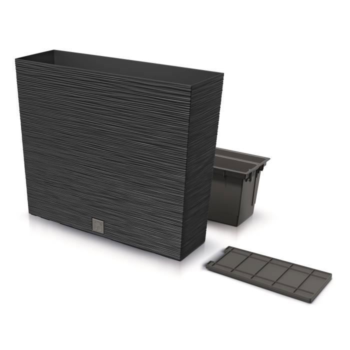 Jardiniere Prosperplast Furu Case T insert box DFC600T-S433 pot a fleurs - anthracite - 12/44L