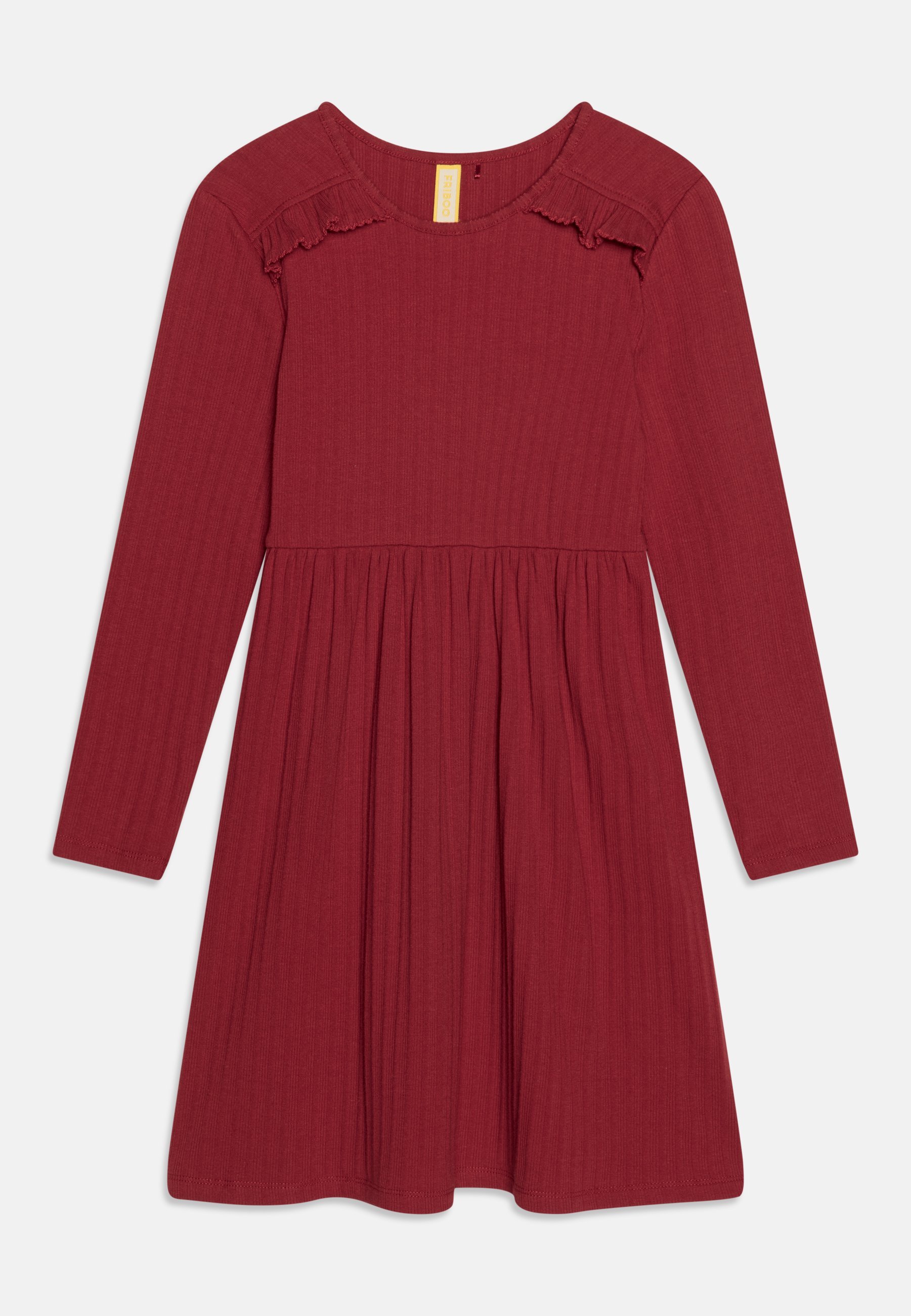 Pulover obleka Friboo - bordo