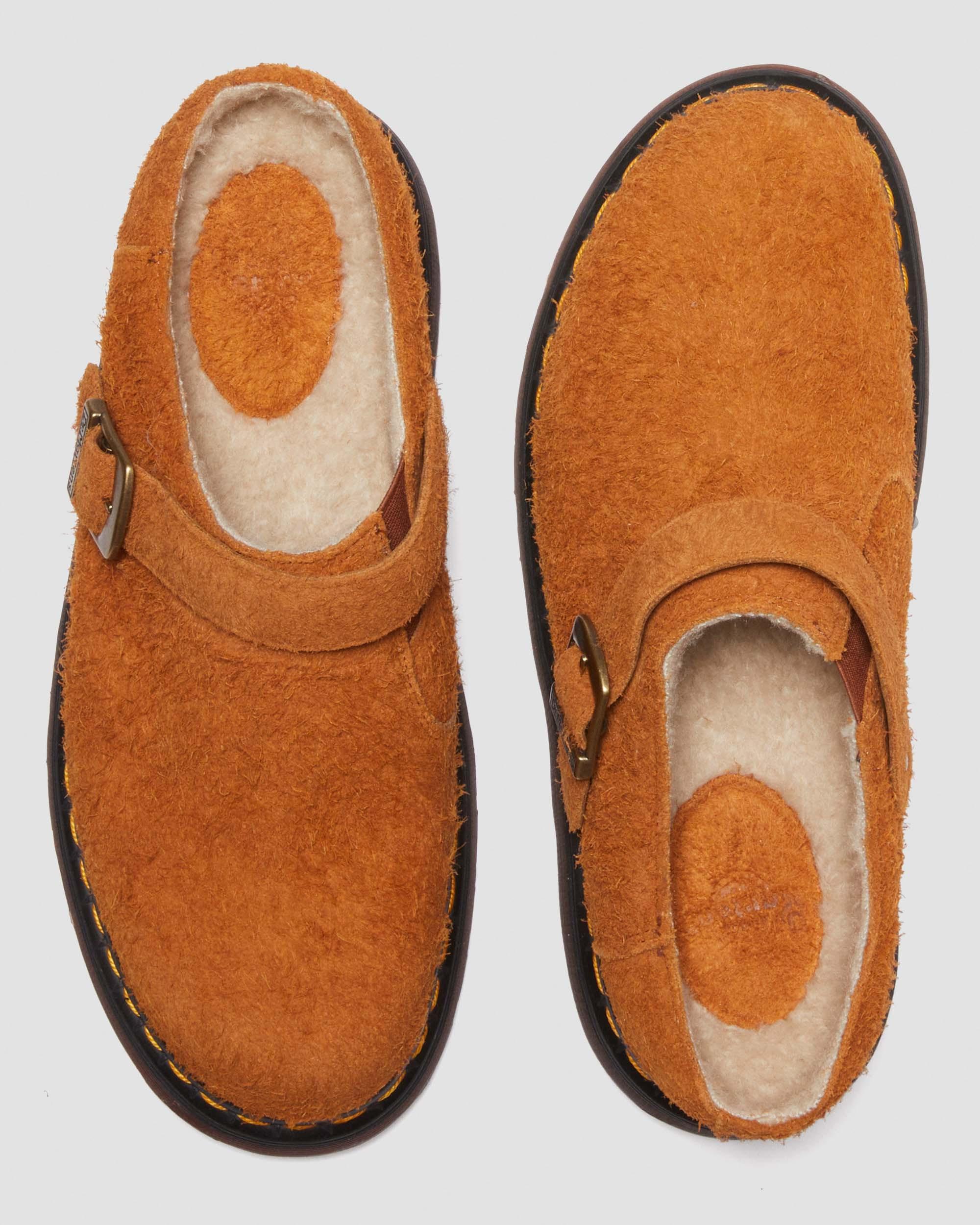 Isham Faux Shearling Lined Suede Slingback Mules