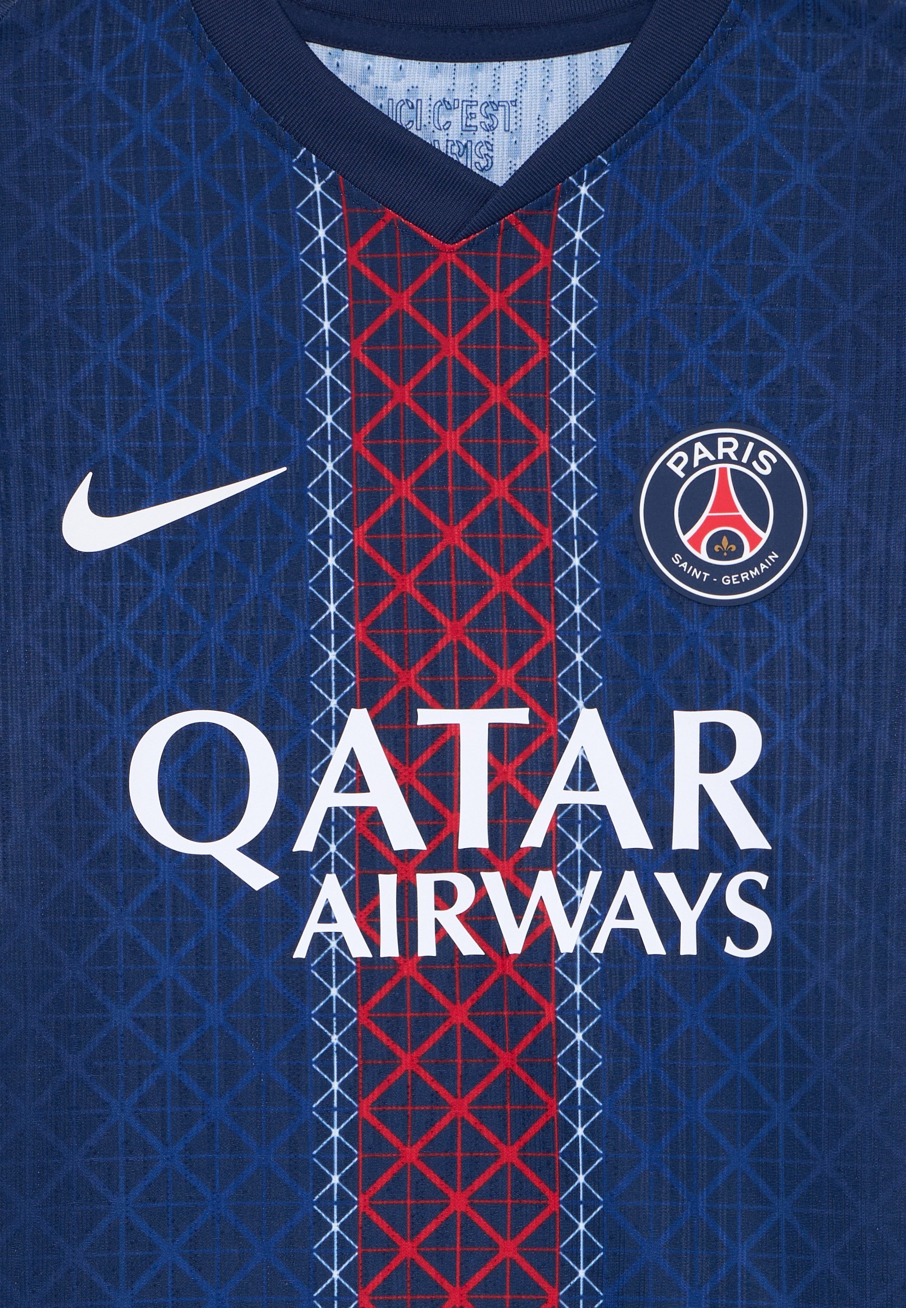 Nike Performance PARIS GERMAIN UNISEX - Sport T-shirt - middernachtblauw/wit