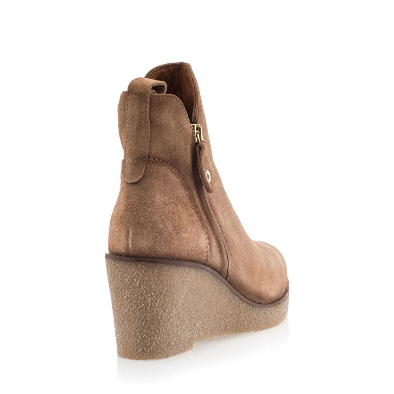 Beige dameslaarzen / enkellaarzen