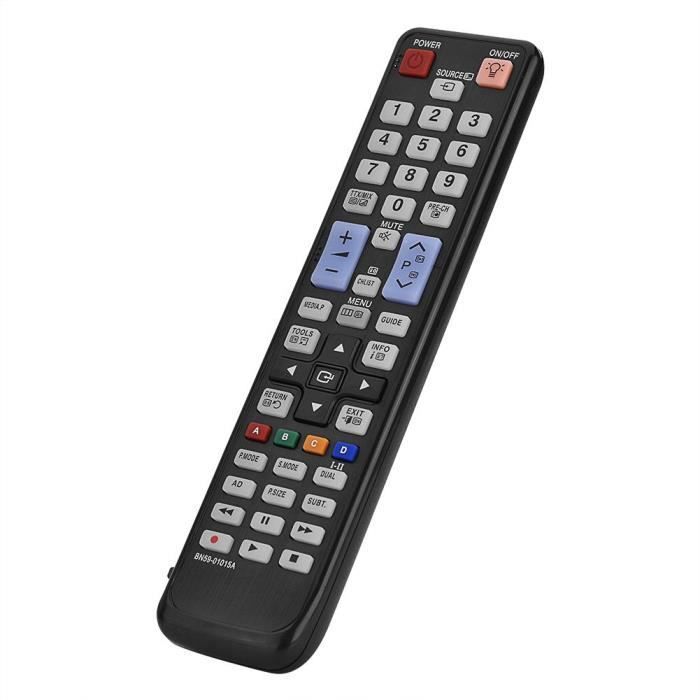 Remote control - Samsung - BN59-01015A - Black - 2 AAA batteries - 8m range