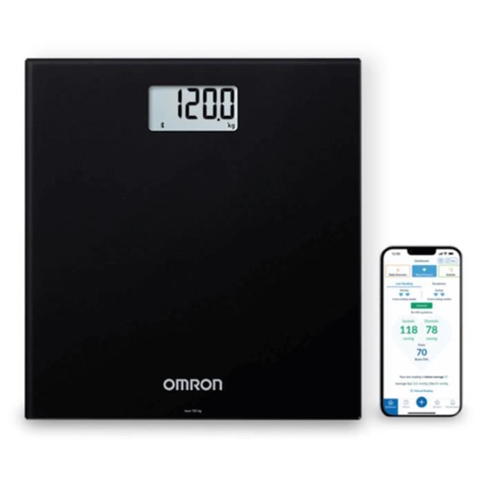 Bilancia digitale da bagno - OMRON - HN300 - 150 kg - Schermo LCD - Connessa