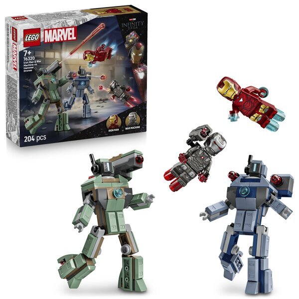 LEGO Marvel 76320 Iron Man a War Machine vs. Hammer Drones