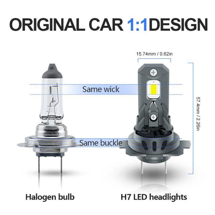 Bombillas LED H7 de 18000 lúmenes, faros LED para coche de 120 W, 16 perlas de lámpara CSP, bombillas LED H7 para coches