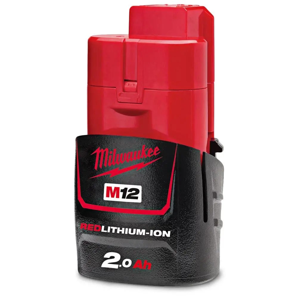 MILWAUKEE 12V 2 x 2,0 Ah 9,5mm Klempner-Bohrschrauber-Set M12FDDXKIT202B