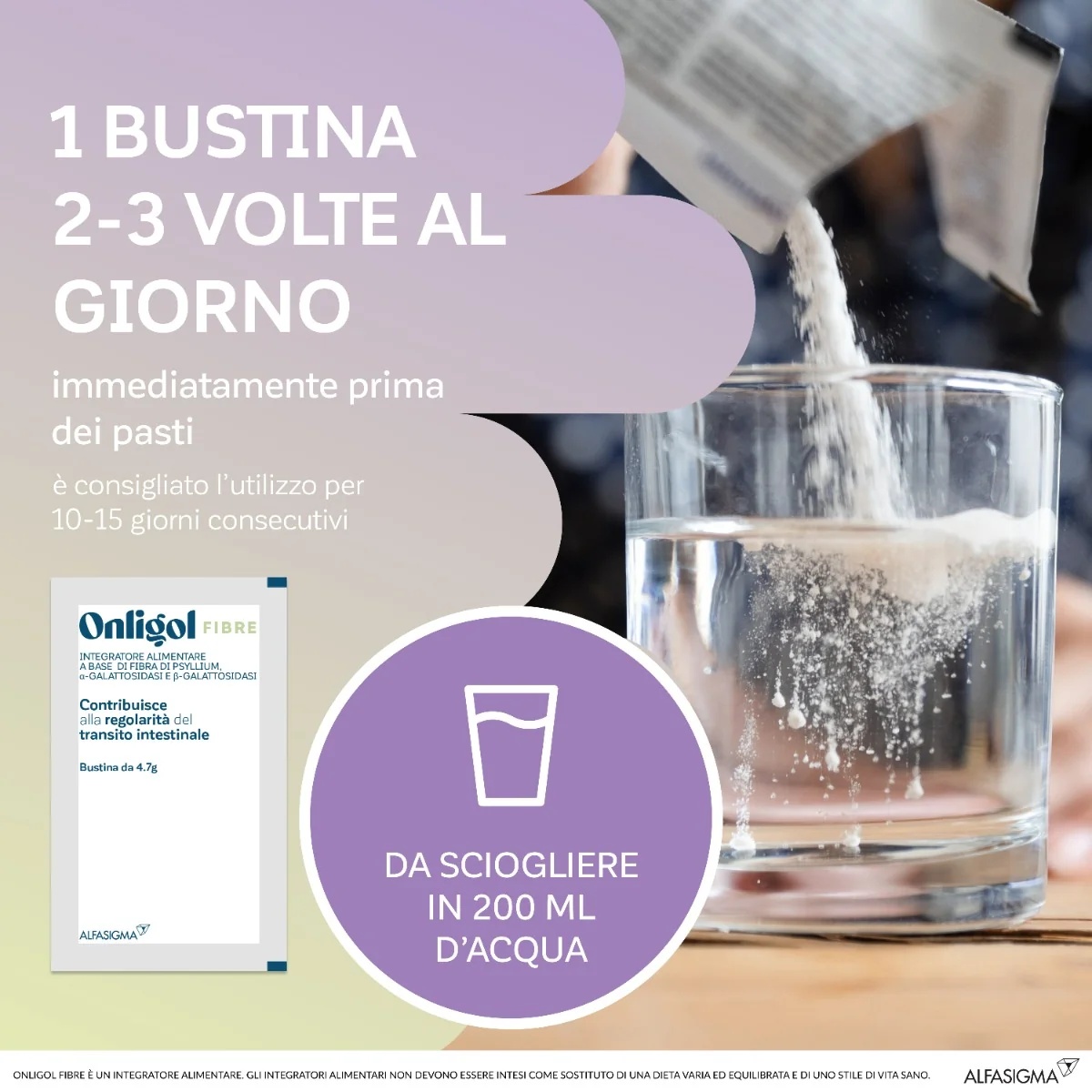Fibres ONLIGOL et LAX CLISMA Onligol Prune 20 Buste Transit intestinal