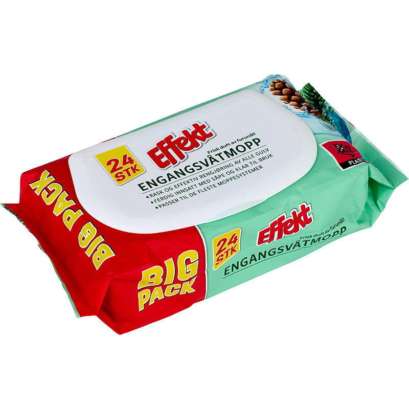 Effect Engångsmopp 24-pack med tallbarrsdoft Effect
