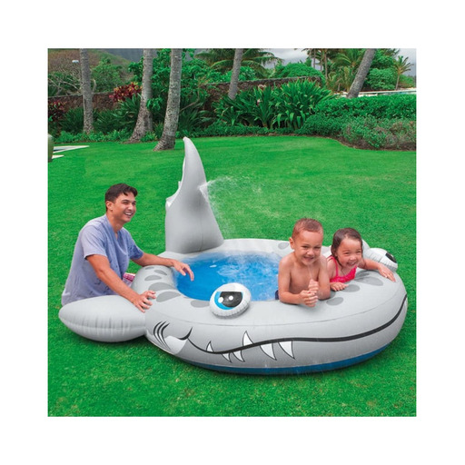 Intex Inflatable Kids Pool with Shark Sprayer