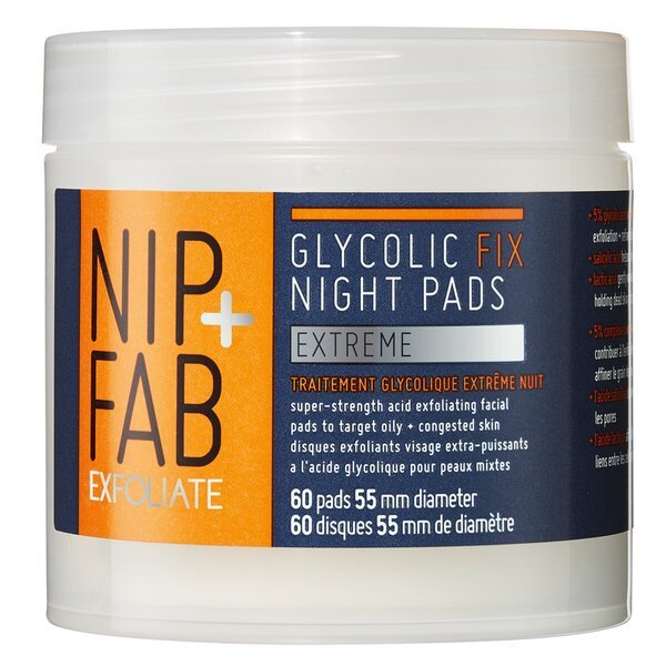 Noćni ulošci Nip + Fab Glycolic Fix Extreme<br>60 komada, vlažni