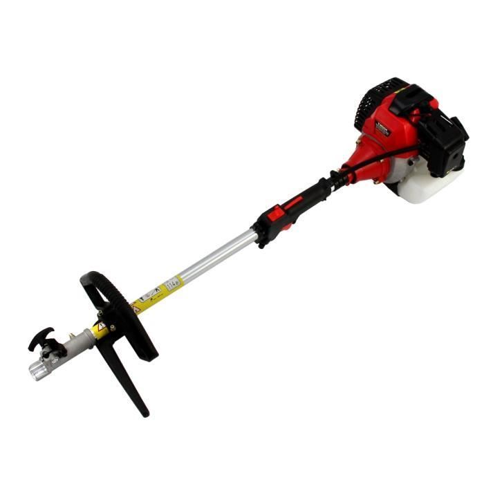 Multiherramienta de gasolina 5 en 1 de 52 cc (1,2 L): cortacésped y cortasetos - Rojo