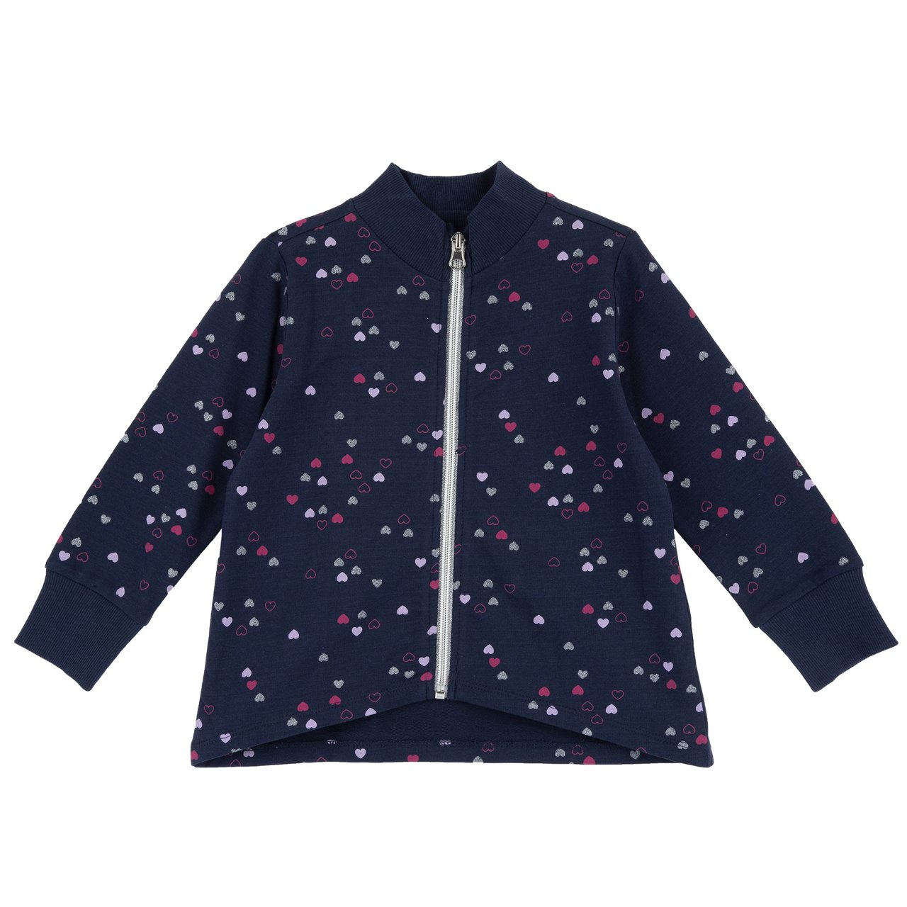 Sweatshirt met hartjesprint