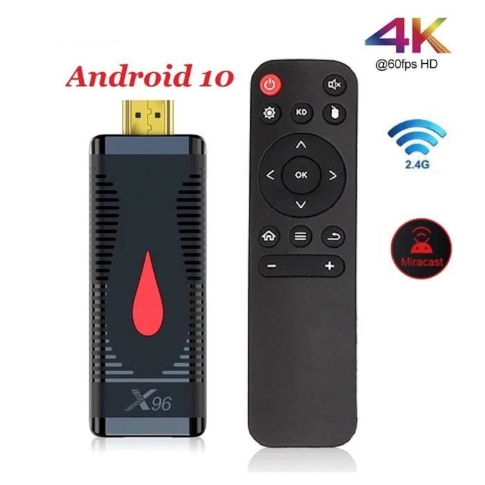 Smart TV Box Android 10 Mini TV Stick 2GB 16GB X96 S400 WiFi Set-Top Receiver Player