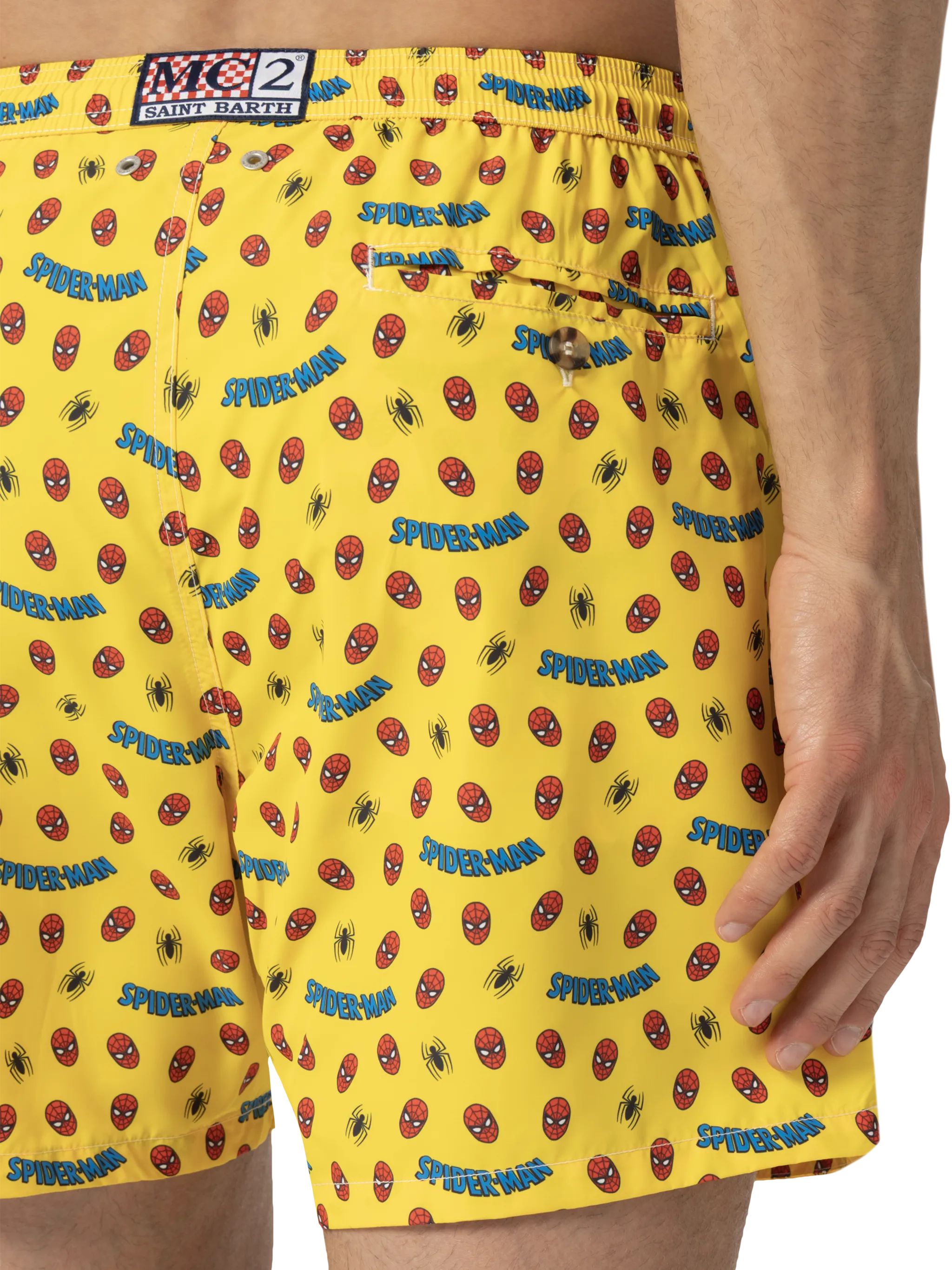 Zwempak met vederlichte look in lichtgewicht stof met Spiderman-print | MARVEL