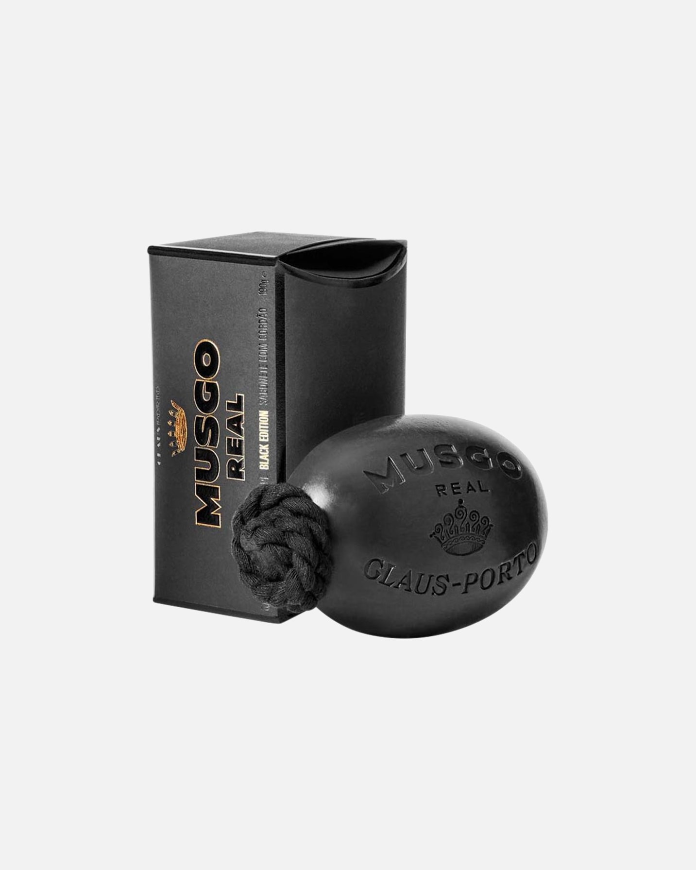 Jabón corporal Claus Porto Edición Negra con cuerda - 190 g