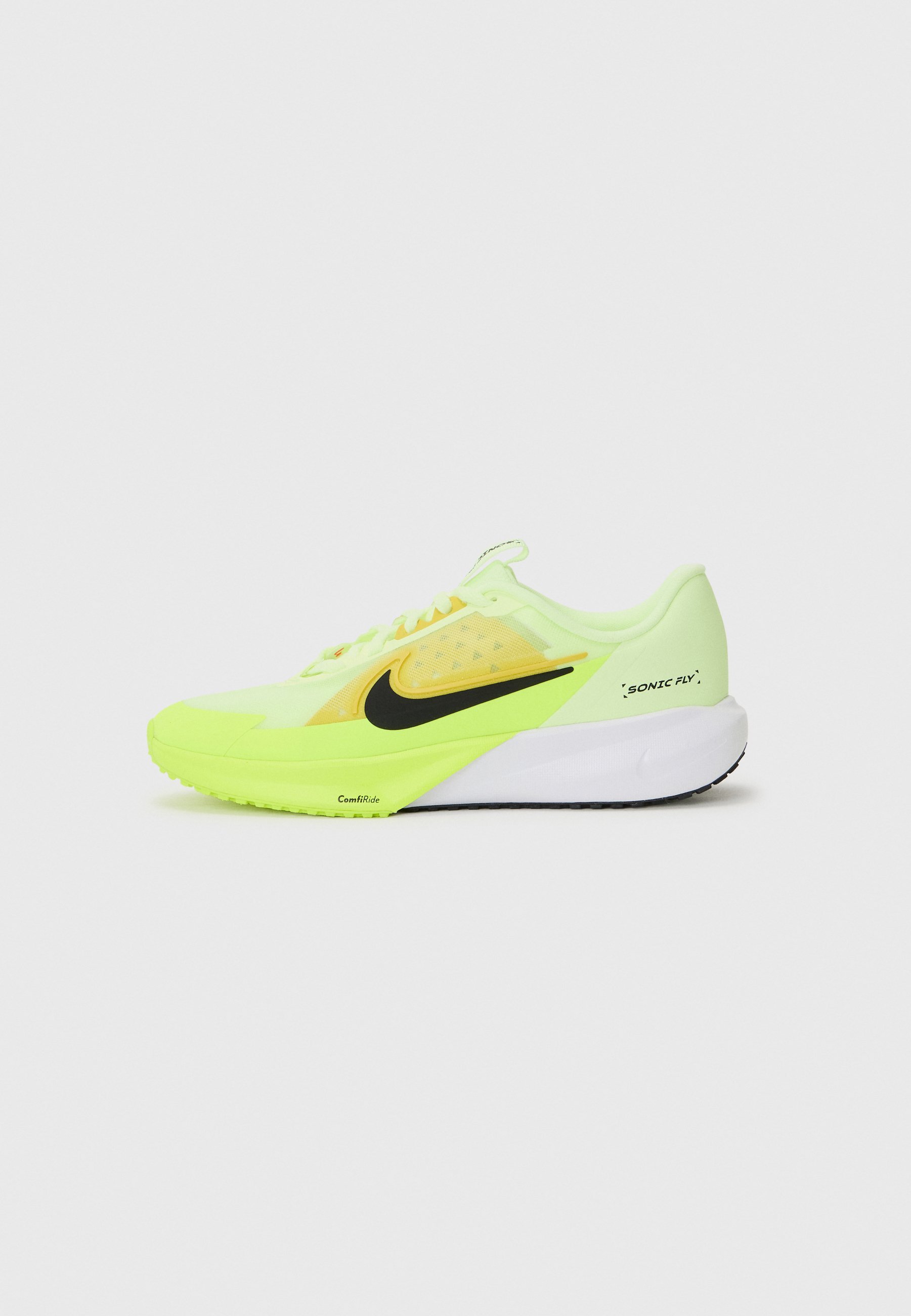 Nike Performance SONIC FLY - Hardloopschoenen voor op de weg - lichtgroen/zwart/citroen
