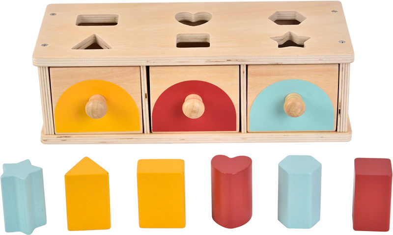 Vzdelávacia hračka 2Kids Toys – triediaca krabica na tvary