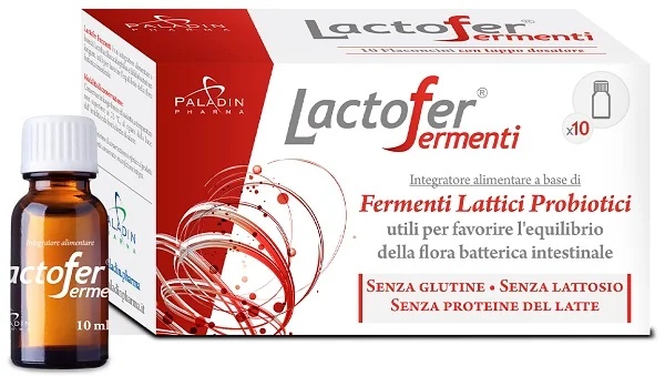 Lactofer Fermenti Nahrungsergänzungsmittel für die Darmflora, 10 Flaschen à 10 ml