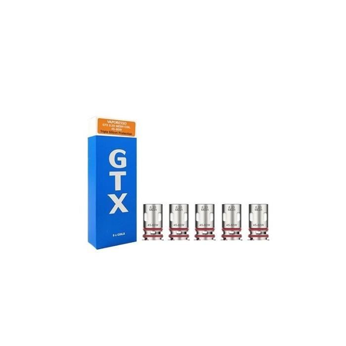 VAPORESSO - 5 resistenze GTX V2 Mesh da 0,2 ohm