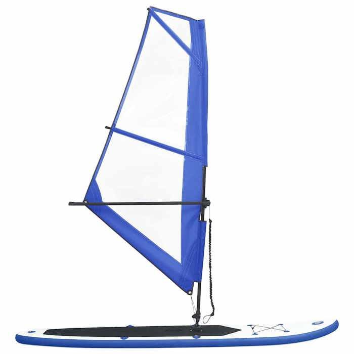Tabla de paddle surf - vidaXL - Vela - Azul y blanco - Antipinchazos - Resistente a los rayos UV