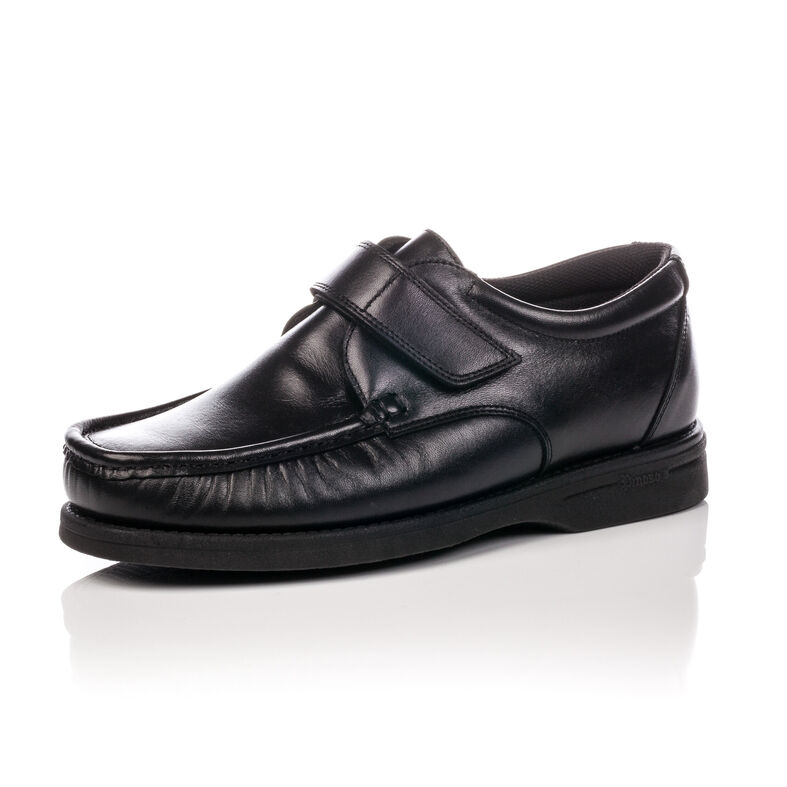 Zapatos cómodos para hombre, color negro.
