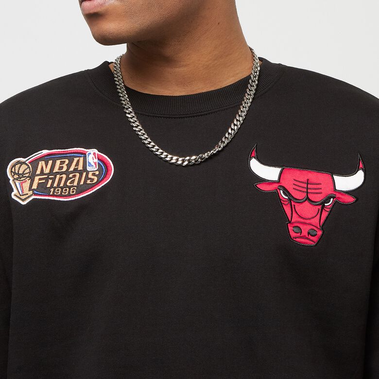 Felpa girocollo in raso NBA Team First Chicago Bulls