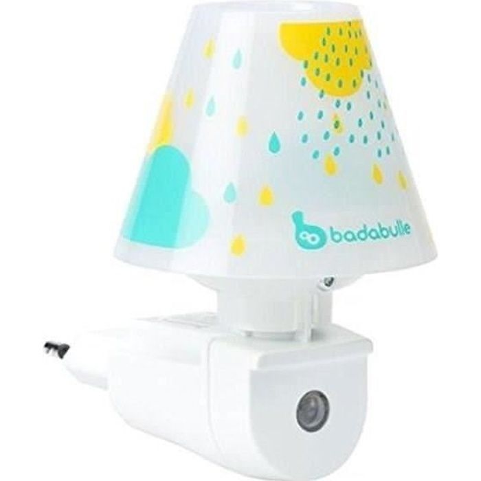 BADABULLE Automatic, Energy-Saving Baby Wall Night Light with Blue Drops