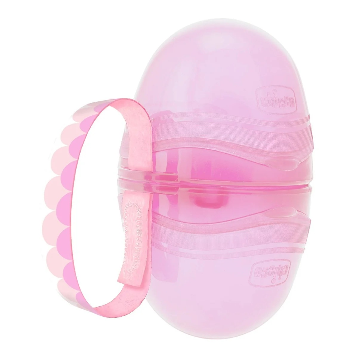 Chicco Schnullerhalter mit Doppelbefestigung, rosa, ab 0 Monaten