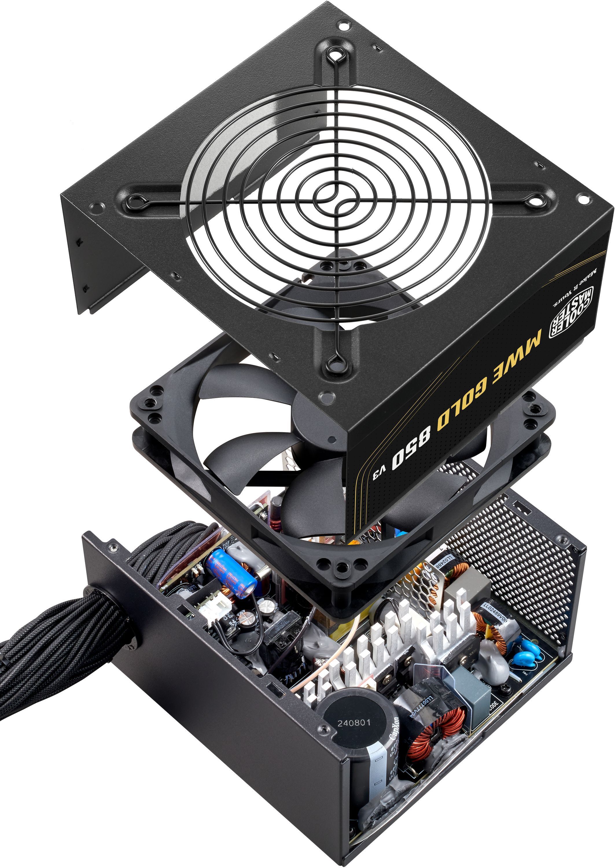 Alimentation PC - COOLER MASTER - MPE-8506-ACAG-BEU - MWE Gold 850 V3 Non Modulaire - ATX 3.1 - 80+ GOLD - 850 W
