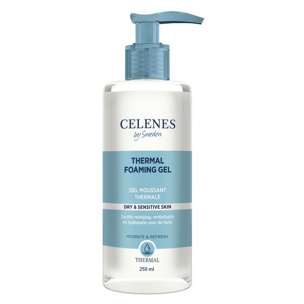 Celenes By Sweden termiskais putojošais gels<br>250ml, sausai un jutīgai ādai