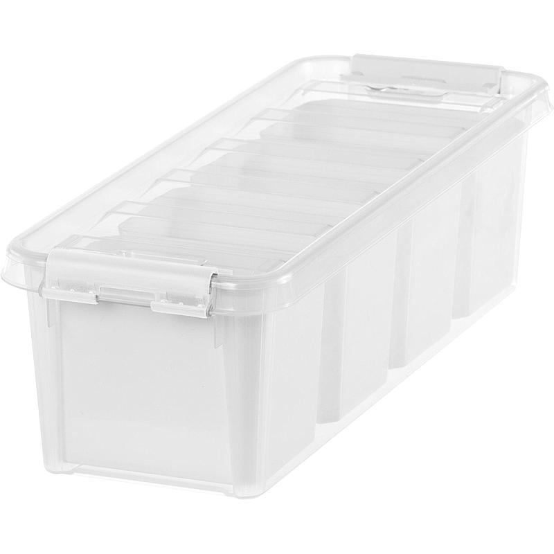 Contenitore SmartStore™ da 3,6 litri, colore L38 x P14 x H11 cm, con coperchio e inserti