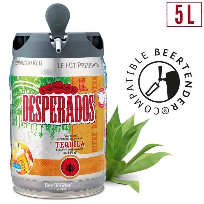 Desperados Tequila Lager – 5-Liter-Fass, kompatibel mit Beertender