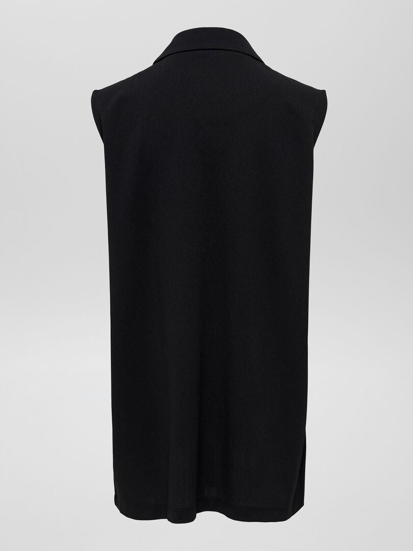 'JDY' Mouwloze Zachte Blazer - Zwart
