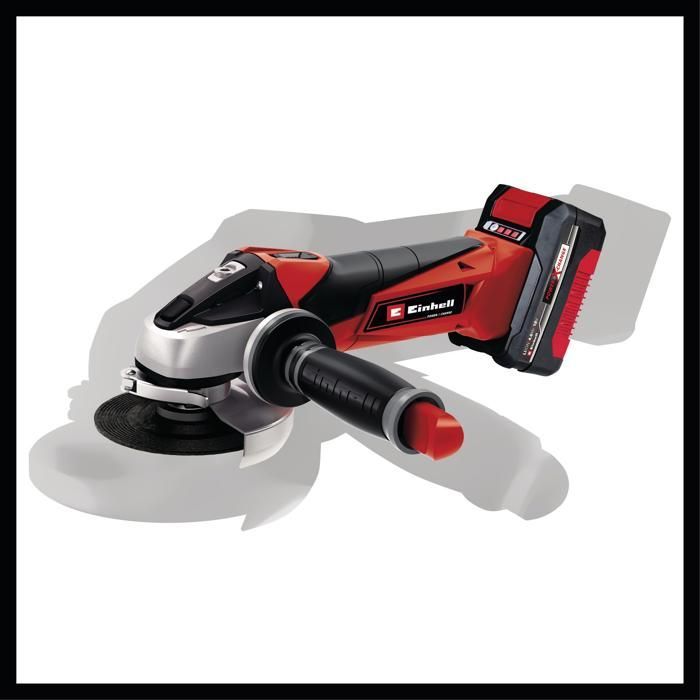 Einhell TE-AG 18/115 Li Cordless 115mm Angle Grinder Kit - PXC (18V) Supplied with 4.0Ah Battery and Charger