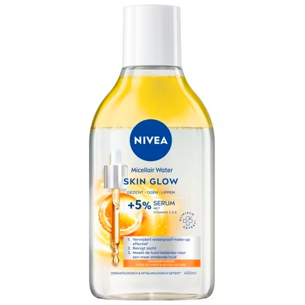 NIVEA Skin Glow micelinis vanduo<br>400ml – jautriai odai