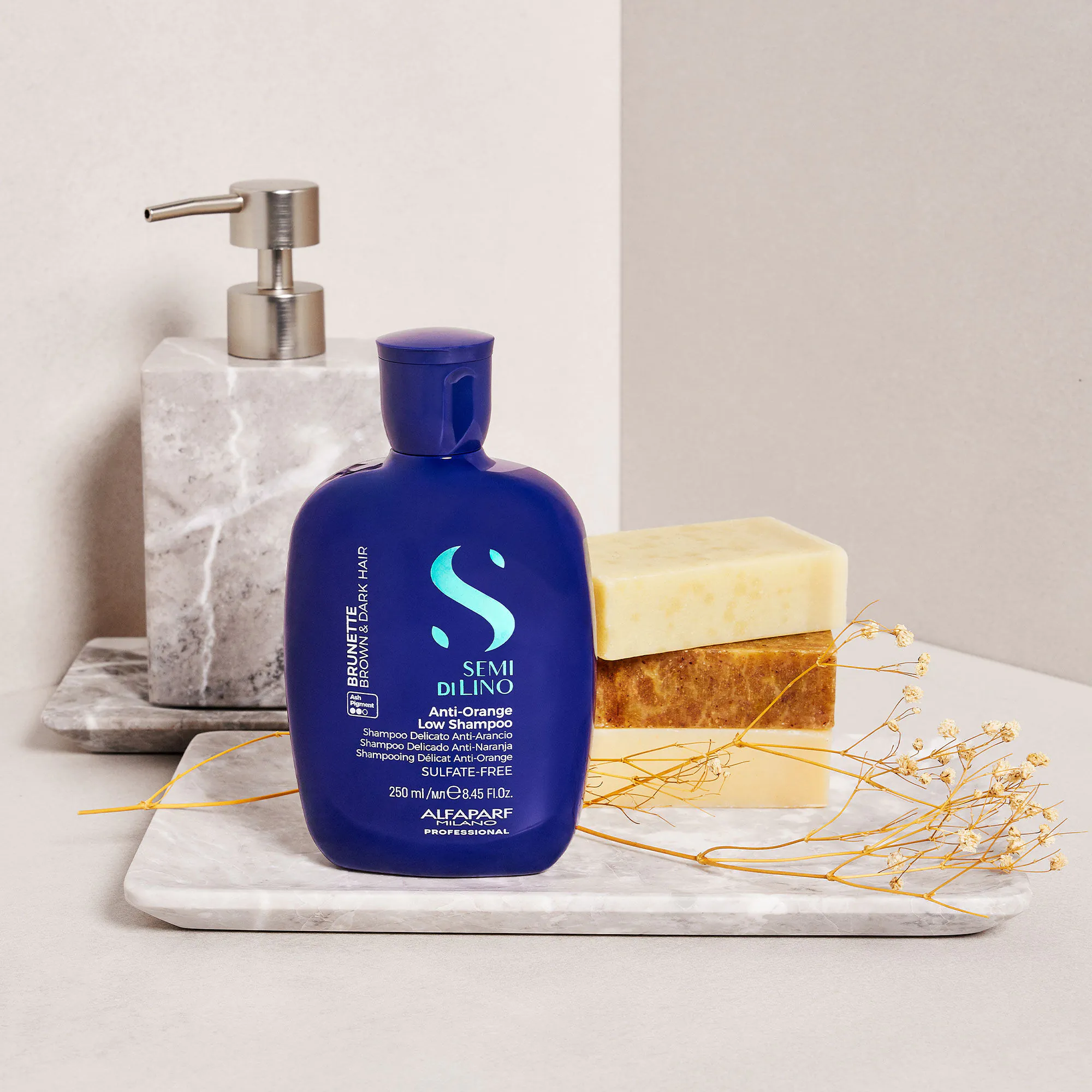 Alfaparf Milano Semi di Lino Brunette Anti-Orange Low Szanpon do włosów