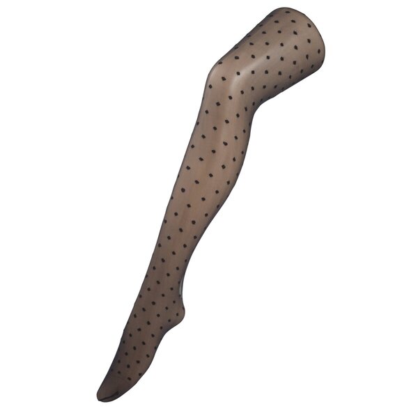 Kruidvat Dots Glans 30 Den Gestippelde Panty<br>zwart, mt 38-40