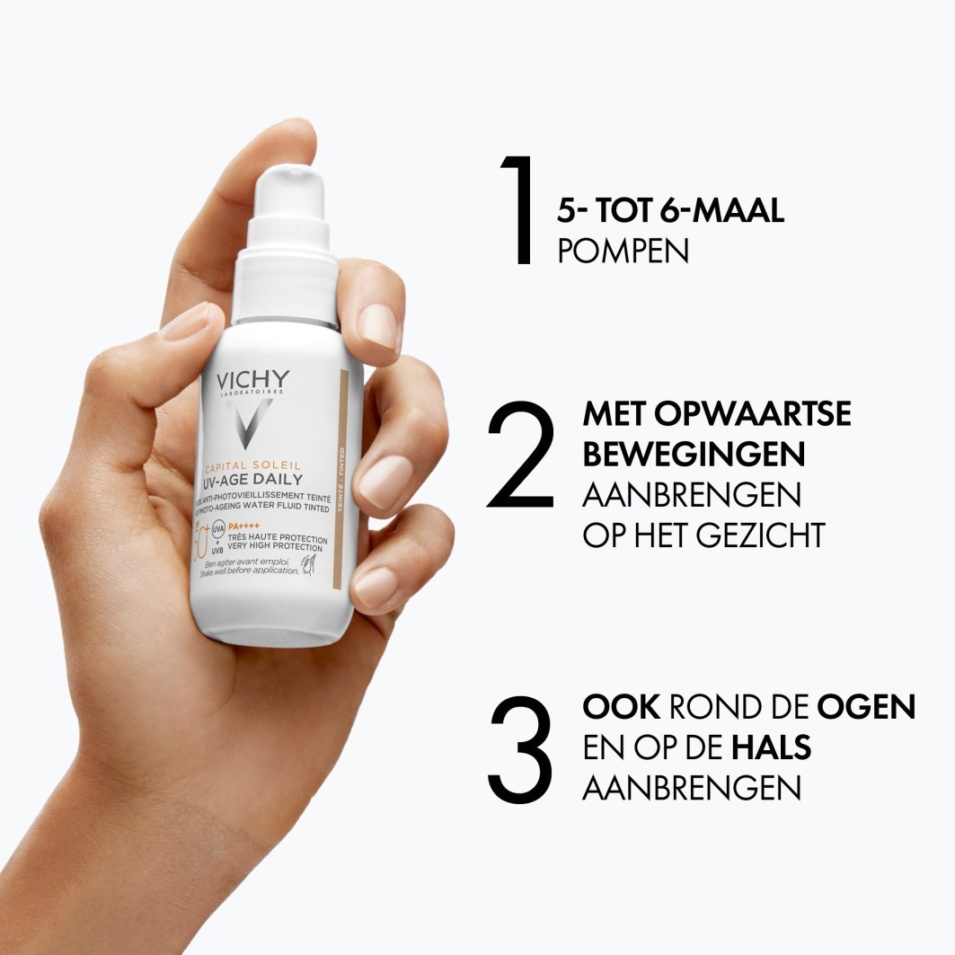 „Vichy Capital Soleil“ apsauginis kremas nuo saulės nuo saulės „UV-Age Daily SPF 50+“ – 40 ml