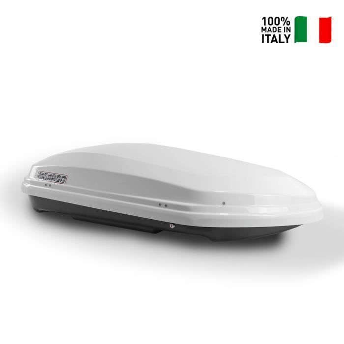 Cofre de techo rígido universal MENABO Diamond - Blanco - 500 litros
